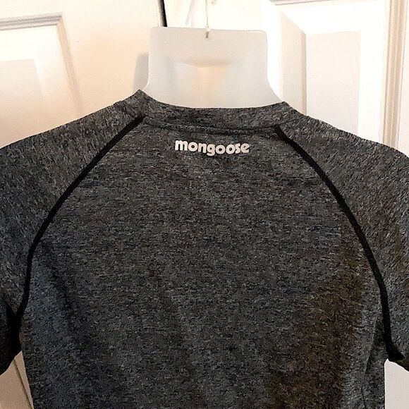 Mongoose Cycling Bicycle Shirt Grey Black Athletic Small S - EUC - Picture 4 of 6